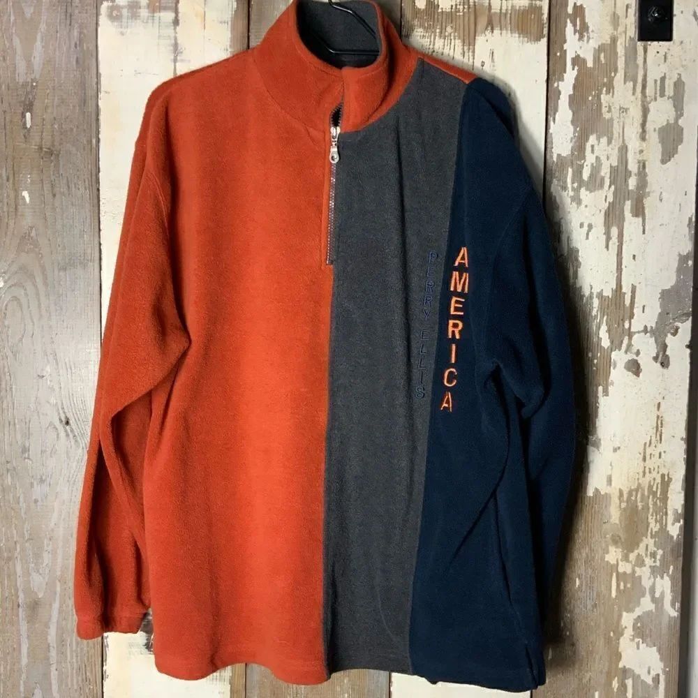 Men’s Perry Ellis America 1/4 zip fleece pullover
